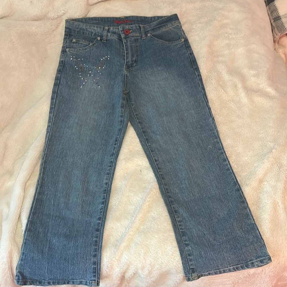Vintage Vega capri butterfly bedazzled jeans
